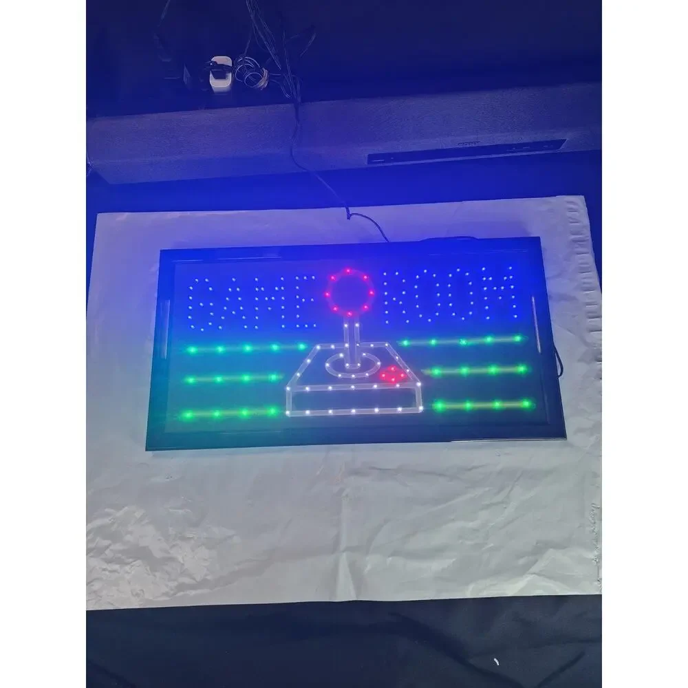 Game Room led lighted sign home new shop decor neon message display club service